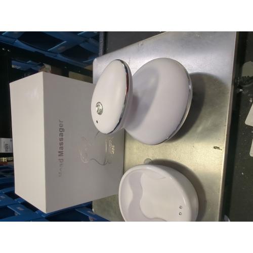 Electric Head Massager Waterproof,with 4 Detachable Massage Heads,Wireless Portable Red Light Care Handheld Massager,4 Massage Modes Stress Relax for Scalp,Suitable The Whole Body and Pets