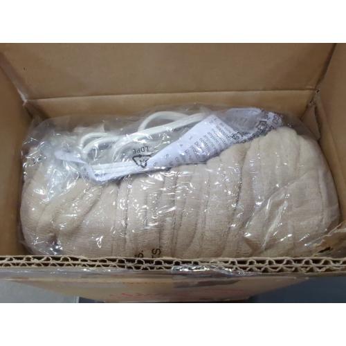 Sunbeam Electric Royal Luxe Microplush Heated Blanket, 12 Heat Settings, 12-Hour Auto Shut-Off, Fast Heating, Warm & Cozy, Machine Washable, Mushroom Color, Twin (84 x 62)