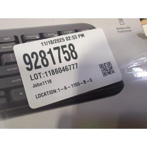 Color Black Logitech Bluetooth Compact Keyboard - Black