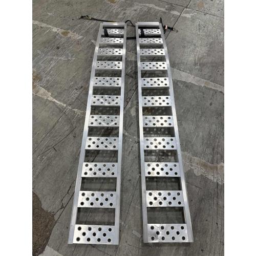 Aluminum Fixed S-Curve Ramp with Treads (2pk) – Easily and Safely Load and Unload Your Light Equipment, Lawn Tractors, ATVs and More, 12” W x 90”