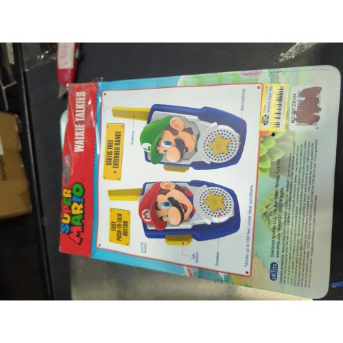 Super Mario Bros Walkie Talkies Kids Toys, Two Way Static Free 2 Way Radios for Indoor or Outdoor Games, Great for Kids