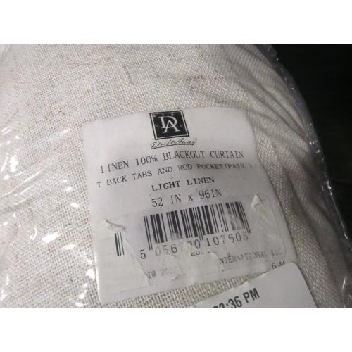 Size 108 inches Color Grey DriftAway 100% Blackout Natural Linen Curtains for Bedroom 108 Inches Long Double Layer Drape Farmhouse Thermal Insulated 3 Inch Rod Pocket Back Tab Full Light Blocking