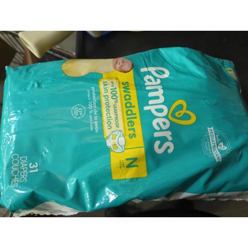 Pampers Swaddlers Soft Sensitive Skin Baby Diapers - Size 0 - 31ct