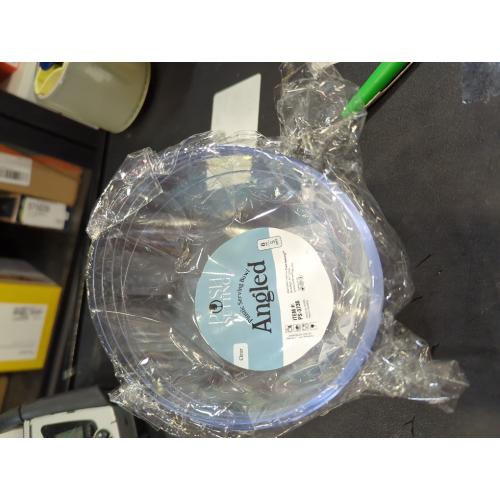 5 Pack Clear 8oz Posh Setting Clear Serving Bowls Small Hard Plastic Candy Bowl for Weddings, Buffet, Offices, Disposable Small Angled Bowls for Party's, Salads, Snacks and Fruit Bowl 5 Pack