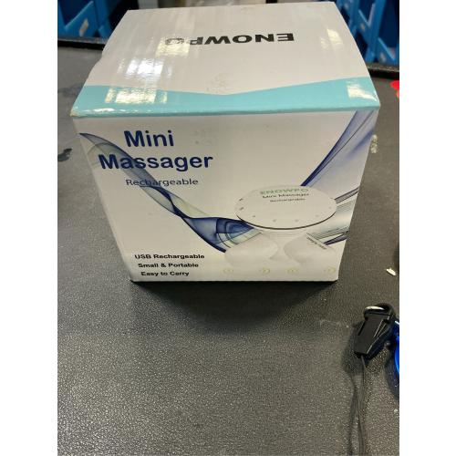 Handheld Mini Massager Hand Held Full Body Personal Massager Percussion Muscle Pain Relief for Neck, Back, Shoulder, Hand Massage Tools Cordless Massagers Vibrating-White