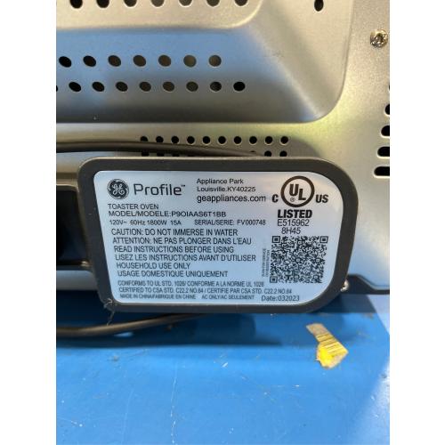 GE Profile Smart Oven with No Preheat, 11-in-1 Countertop Oven including Air Fry, Warm, Toast, Broil, Roast, Pastry, Reheat, and more, WiFi and Smart Connected, Black (Little Damaged, see the picture)