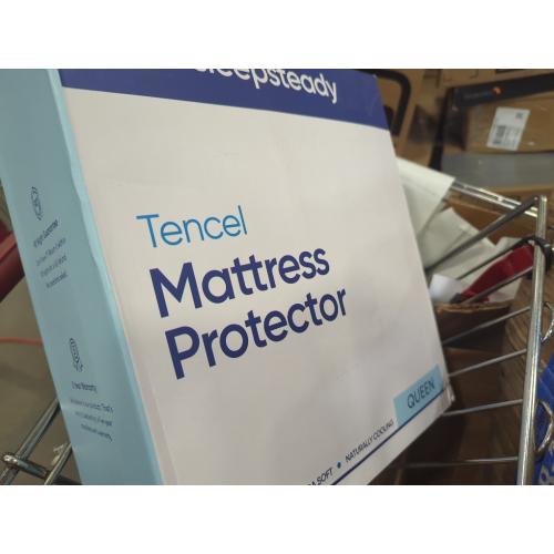 Size Queen Luxury Tencel Mattress Protector, 100% Waterproof, Ultra Soft, Naturally Cooling & Breathable, Deep Pocket Up to 18