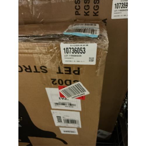 Dog Stroller for Large Dogs One-Click Folding 4 Wheel Foldable Dog Stroller for 2 Dogs with Storage Pocket Suitable for Pets Up to 80LBS (Black, Large)