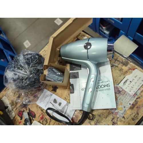 INFINITI PRO CONAIR SmoothWrap Hair Dryer, Blow Dryer with Diffuser and Concentrator Attachments, Advanced Plasma and Ceramic Technology for Less Frizz, More Volume and Body, Mint