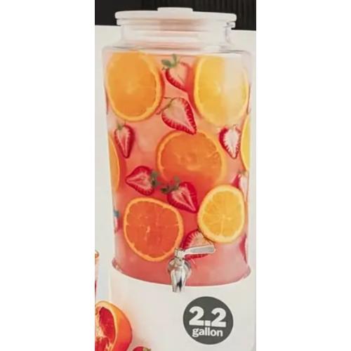 Glass drink dispenser 2.2 Gallon ceramic lid