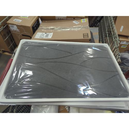 Size 23.6x14.5 Color Grey Stone Bath Mat Diatomaceous Earth Shower Mat Non-Slip Super Absorbent Diatomite Stone Bath Mats for Bathroom Floor Quick Drying Natural Easy to Clean(23.6''×15.4 Gray)