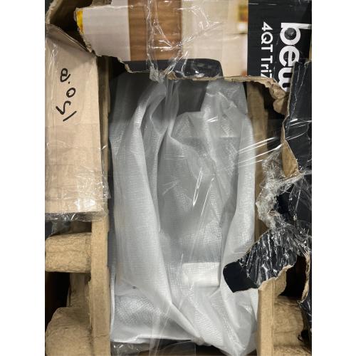 4-qt. TriZone Touchscreen Air Fryer with Dual Flex Basket, Stainless Steel  ( box damaged but the product is perfect)