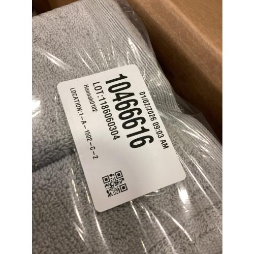 Haven Organic Cotton Terry Bath Towel in Harbor Mist Grey 3 pack