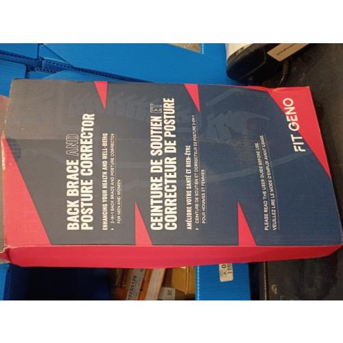 Fit Geno Back Brace Posture Corrector for Men & Women: Shoulder Straightener Adjustable Full Back Support Pain Relief - Scoliosis Hunchback Spine Corrector (Small)