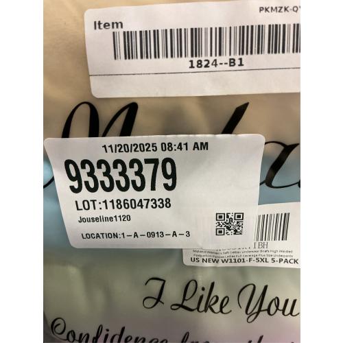 5XL Molasus Women's Cotton Underwear High Waisted Full Coverage Ladies Panties (Regular & Plus Size)