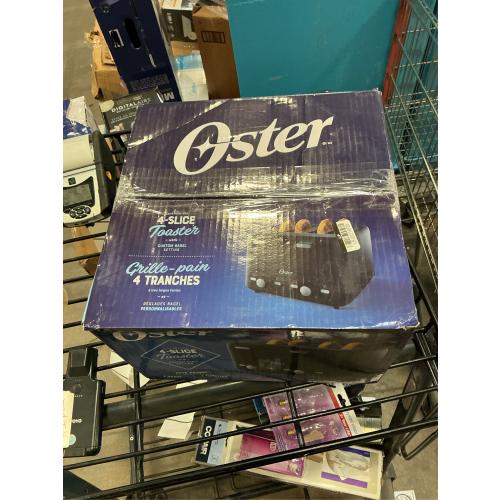 Oster 4-Slice Toaster With Extra-Wide Slots Black