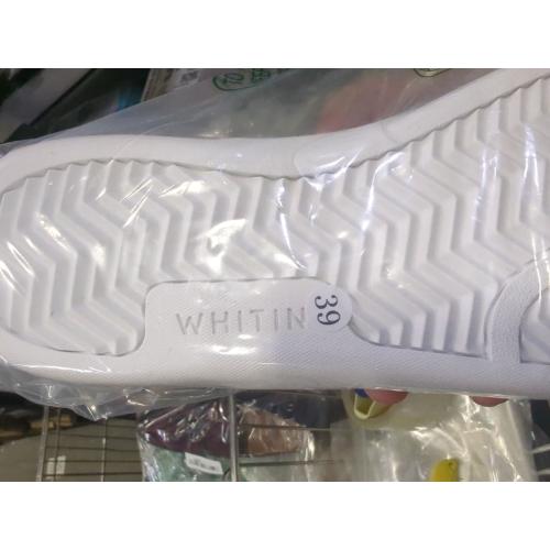 Size 39 Color White WHITIN Men's Wide Toe Box Slip on Barefoot Shoes | Minimalist Sneakers | Zero Drop Sole