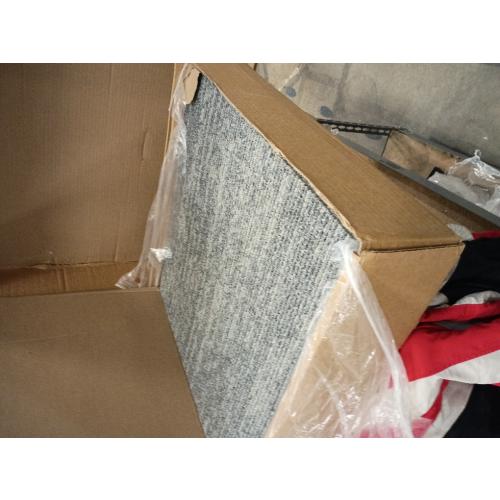 Mohawk Home 24 x 24 Indoor/Outdoor 0.25 Pile Height, Peel and Stick Carpet Tile, Grey Polyester, (15 Tiles) (60 sqft/Box)