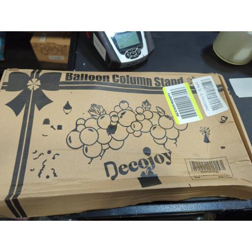 Silver Balloon Column Stand Set of 2, Adjustable 7 Feet Ballon Arch Stands with Bases for Floor, Tall Baloon Tower Pillar Assembly Kit for Halloween, Birthday, Party Decorations