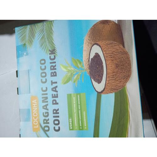 Coco Coir Bricks 6 Pack Premium 100% Organic Peat Moss, Fiber Coconut Husk for Planting, Gardening, Potting Soil Substrate