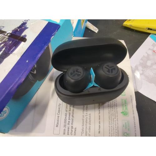 Color black Go Pop Active Noise Cancelling True Wireless Earbuds - Black