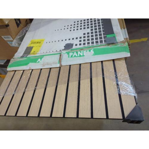 10 PCS.....Sound Proof Foam Panels for Walls-Wood Wall Slat Acoustic Panels for Wall and Ceiling-96x24Inches 2 Soundproof Solar Panels,3D Wall Panels for Home Decor (Walnut)