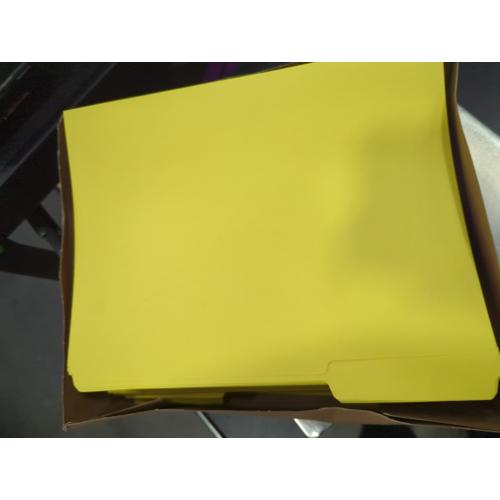 Smead File Folder, Reinforced 1/3-Cut Tab, Letter Size, Yellow, 100 per Box (12934)