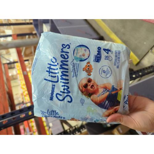 Size 4 - M - 18ct Huggies Little Swimmers Baby Swim Disposable Diapers