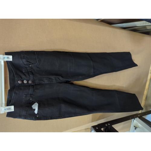 Size L FISCLOSIN Womens High Waist Stretch Jeans 5 Button Push Up Butt Lifting Skinny Colombian Jeans