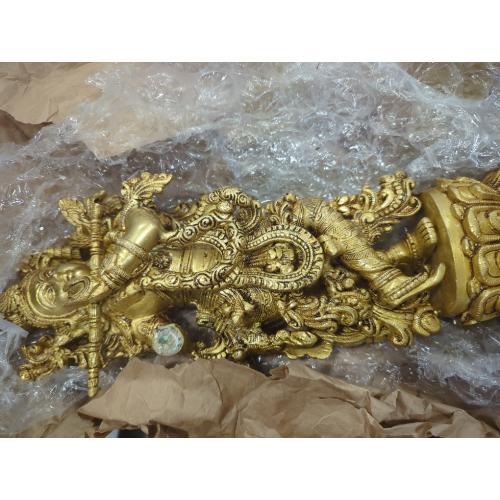 eSplanade - Brass Radha Krishna - Big Size - Brass Radha Idol Statue Sculpture  (Krishna Antique)