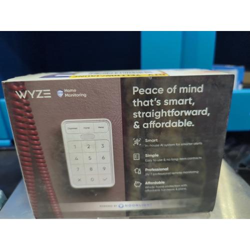 Wyze Home Security System Wireless Keypad,White