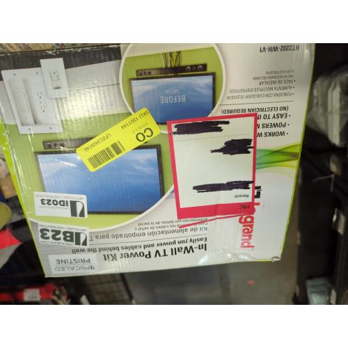Legrand On-Q 4-27/64-in x 10-in PVC White Flat Screen Tv Kit