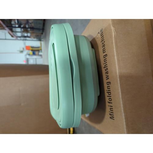 Green Mini Portable washing machine,Mini Washer, upgraded large capacity foldable Washer.Deep cleaning of underwear, baby clothes and other small clothes.Suitable for apartments, dormitories, hotels (Green)