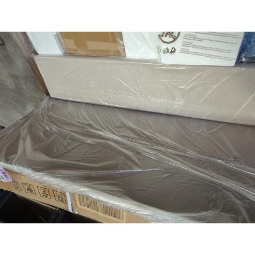 Belo Upholstered Platform King Bed Brown