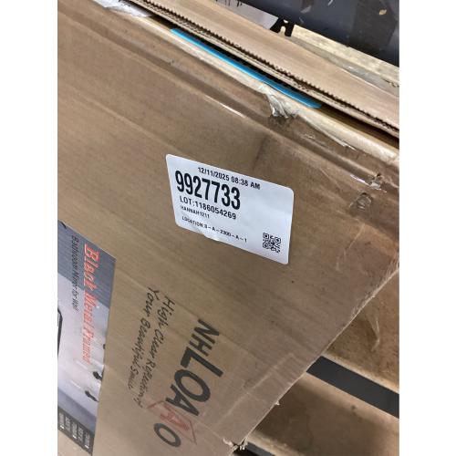 LOAAO 28X36 Inch Black Metal Framed Bathroom Mirror for Wall, Matte Black Bathroom Vanity Mirror Farmhouse, Anti-Rust, Hangs Horizontally or Vertically