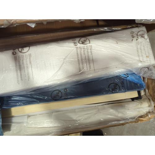 King Bed Frame Cream With Side Studs