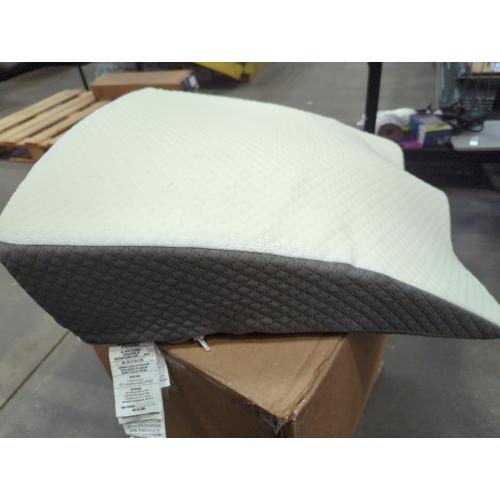 Wedge Pillow, 7.5 Inch Bed Wedge Pillow for Headboard, Pillow Wedge for Acid Reflux Relief, After Surgery, Sleeping，Back Pain Relief, Memory Foam Top, LightGrey