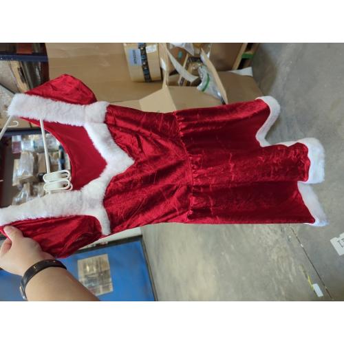 Size M Aranmei Christmas Lingerie for Women Sexy Santa Babydolls Dress Chemise Sleepwear Red