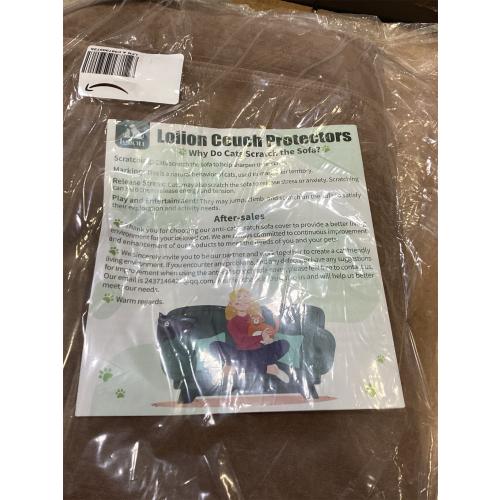 Cat Scratch Furniture Protector - Anti-Slip, Waterproof Sofa Cover to Keep Cats Off, Pet-Friendly Couch Protectors for 3 Cushion Couch, Brown Anti-Scratch Couch Cover for Pets and Kids 118X71