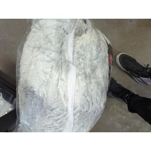 Dwell Studio Full/Queen 3pc Comforter Set White Faux Fur