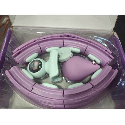Size 22-44 Color purple Swiss Activa  S4.S Silent Weight Loss Hula Hoop with Counter -Waist Size 22-44in - Infinity Hoop- Smart Weighted Hula Hoop- Smart Hula Hoop- Weighted