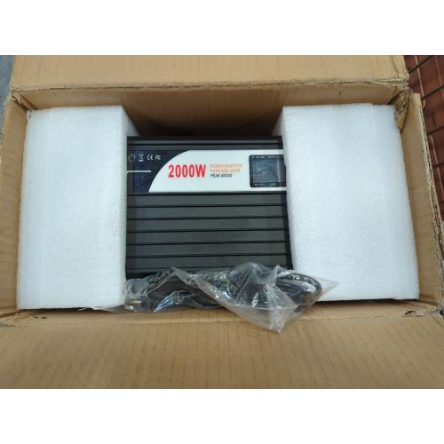 Black Xijia Pure sine Wave Inverter 2000W 48 Volt dc to 120 Volt ac Inverter (Peak Power 4000W) rv Converter 60HZ with Soft Start for car &Camping (DC48V (Range 40V-60V) 2000W)