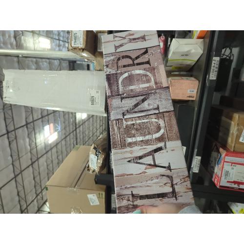 Pinetree Art Laundry Room Decor Canvas Wall Art Prints for rooms (With Solid Wood Inner Frame) (Laundry, 6 x 17 inch)