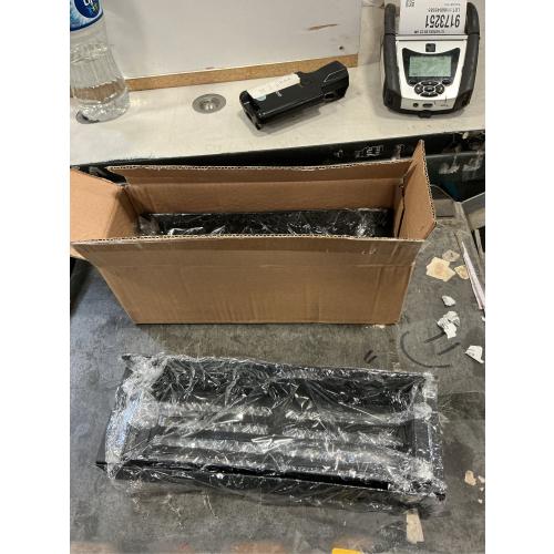 Magnetic Rack for Refrigerator, Magnetic Fridge Shelf for Kitchen, Wall Mounted Organizer with Hooks, Metal Black Shelves for Microwave Oven (2PCS Set)