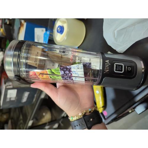 Blast 18 oz. Single Speed Portable Blender for Shakes & Smoothies, BPA Free, Rechargable, Dishwasher Safe Parts in Black