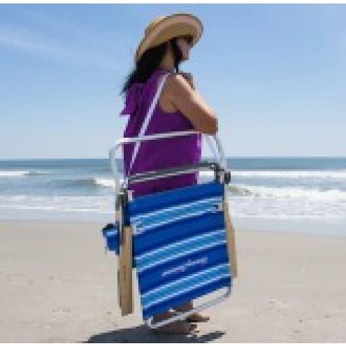 Tommy Bahama Folding Beach Chair Blue Stripes