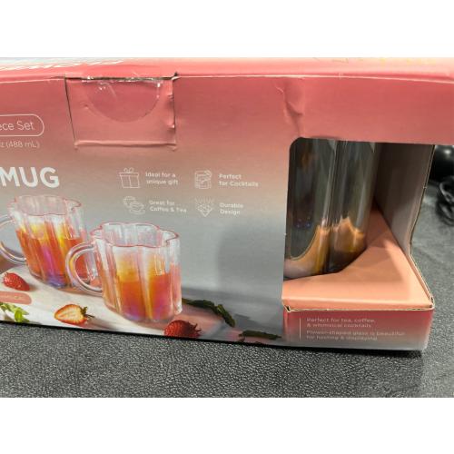 Flower Mug Glaseare Set