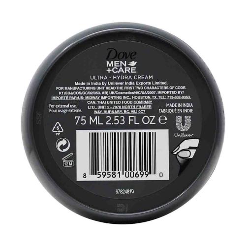 Dove Men Care Ultra Hydra Cream for Face, Hands & Body, 2.53 oz