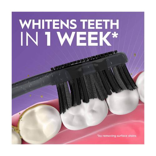 Oral-B Advanced Whitening Charcoal Toothbrushes, Medium, 2 ct