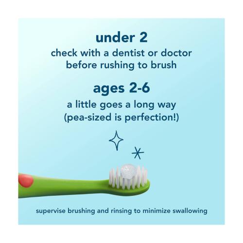 hello Unicorn Sparkle Kids Toothpaste with Fluoride, Bubble Gum Toothpaste, 4.2 oz